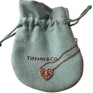 Tiffany & Co Rose Gold Rubedo Mini Enchant Heart Pendant
Necklace